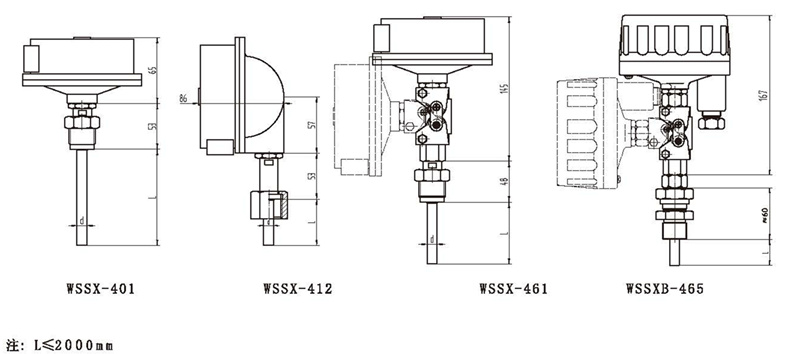 WSSX工業雙金屬溫度計（電接點型螺紋式）_http://www.tcts.com.cn_雙金屬溫度計_第3張